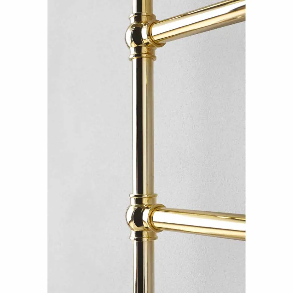 Scaldasalviette Componibile Idraulico Tubo d'Ottone Oro a 311 W - Caesar Viadurini