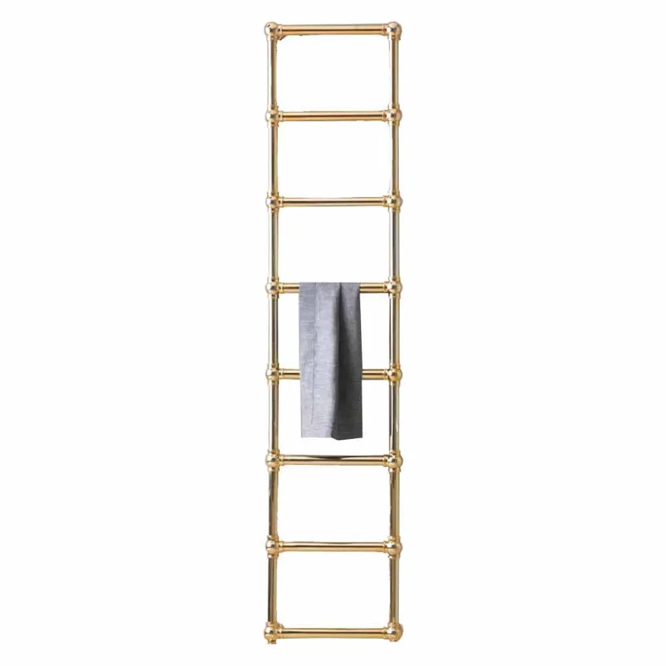 Scaldasalviette Componibile Idraulico Tubo d'Ottone Oro a 311 W - Caesar Viadurini