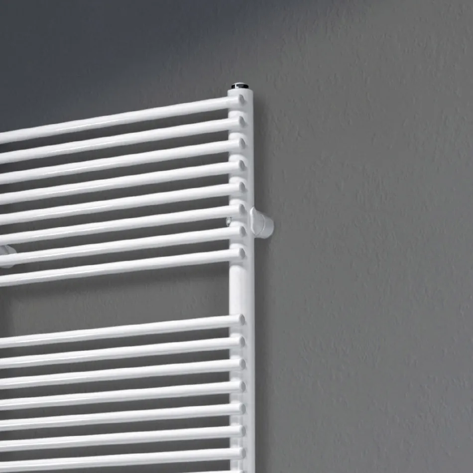 Scaldasalviette con Sistema Elettrico e Struttura in Acciaio Made in Italy - Sciroppo Viadurini