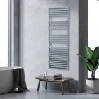 Scaldasalviette Elettrico con 4 Serie di Elementi Orizzontali Made in Italy - Meringa Viadurini
