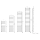 Scaldasalviette Elettrico con 4 Serie di Elementi Orizzontali Made in Italy - Meringa Viadurini