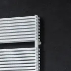 Scaldasalviette Elettrico con Doppia Sezione di Elementi Orizzontali - Budino Viadurini