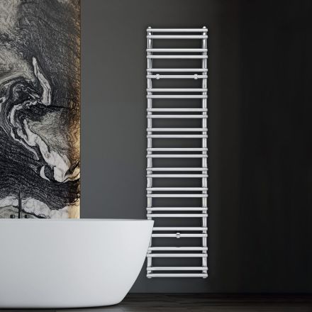 Scaldasalviette Elettrico con Elementi Orizzontali Made in Italy - Amaretti Viadurini