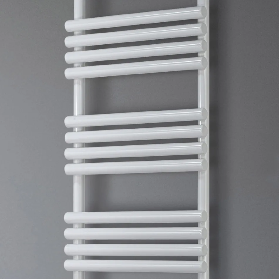 Scaldasalviette Elettrico in Acciaio Finitura Bianco Puro Made in Italy - Limone Viadurini