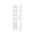 Scaldasalviette Elettrico in Acciaio Finitura Bianco Puro Made in Italy - Limone Viadurini