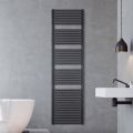 Scaldasalviette Elettrico in Acciaio Finitura Jet Black Made in Italy - Brownies