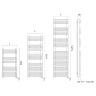 Scaldasalviette Elettrico in Acciaio Finitura Satin Made in Italy - Buccia Viadurini