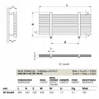 Scaldasalviette elettrico orizzontale Selene made in Italy Scirocco H Viadurini