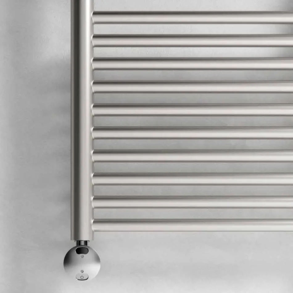 Scaldasalviette Elettrico per il Bagno Design Verticale in Acciaio 300 W - Italo Viadurini
