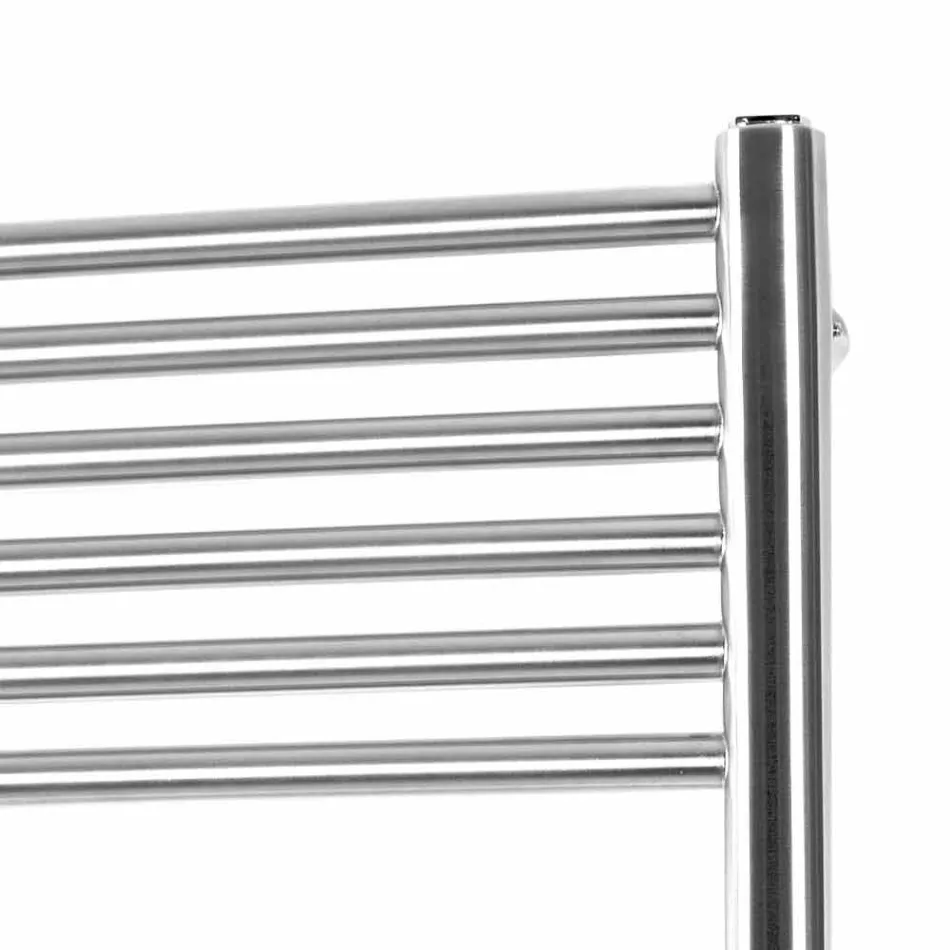 Scaldasalviette Elettrico per il Bagno Design Verticale in Acciaio 300 W - Italo Viadurini