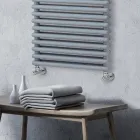 Scaldasalviette Idraulico con 4 Serie di Elementi Orizzontali Made in Italy - Meringa Viadurini