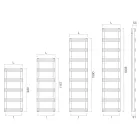 Scaldasalviette Idraulico con Collettori Verticali Made in Italy - Zenzero Viadurini