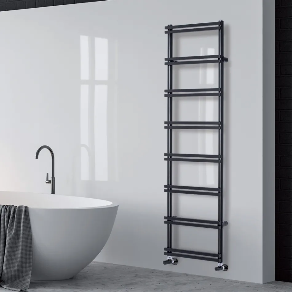 Scaldasalviette Idraulico con Collettori Verticali Made in Italy - Zenzero Viadurini
