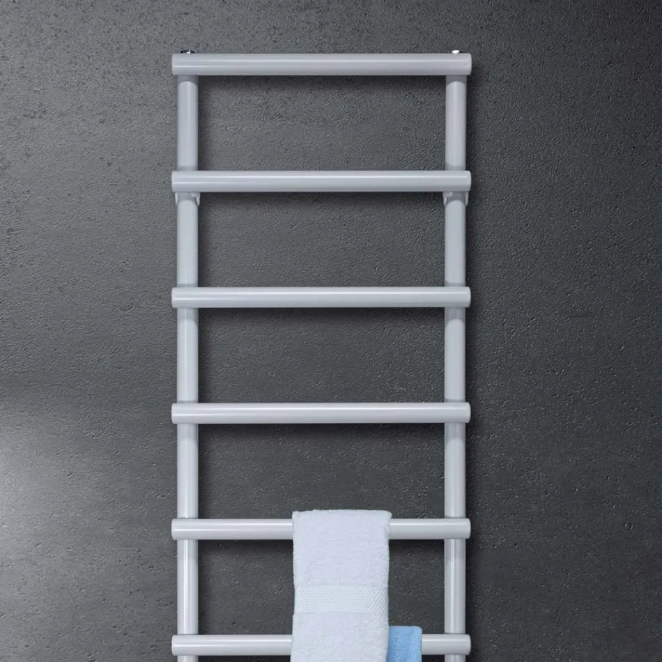 Scaldasalviette Idraulico con Elementi Circolari Made in Italy - Fragola Viadurini