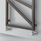 Scaldasalviette Idraulico con Elementi Quadrati Made in Italy - Mandorle Viadurini