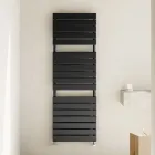 Scaldasalviette Idraulico in Acciaio al Carbonio Nero Made in Italy - Carezza Viadurini