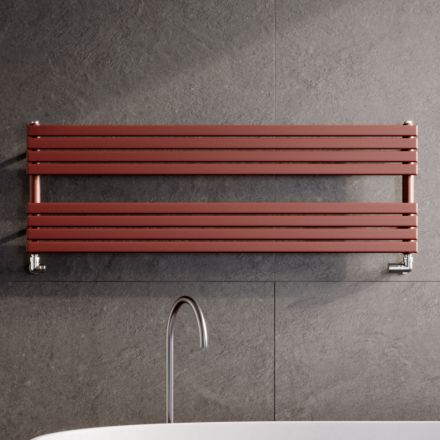 Scaldasalviette Idraulico in Acciaio al Carbonio Ruggine Opaco Made in Italy - Fiaccole Viadurini