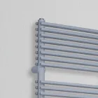 Scaldasalviette Idraulico in Acciaio Finitura Alluminio Made in Italy - Brioches Viadurini