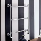 Scaldasalviette Idraulico in Acciaio Finitura Cromo Made in Italy - Gaia Viadurini