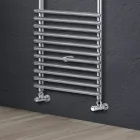 Scaldasalviette Idraulico in Acciaio Finitura Satin Made in Italy - Buccia Viadurini