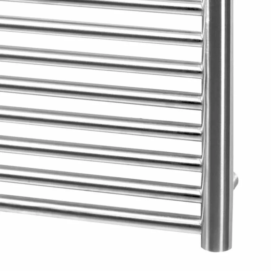 Scaldasalviette in Acciaio Inox Design a Parete da Bagno, 2 Misure 391 W - Italo Viadurini