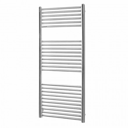 Scaldasalviette in Acciaio Inox Design a Parete da Bagno, 2 Misure 391 W - Italo Viadurini