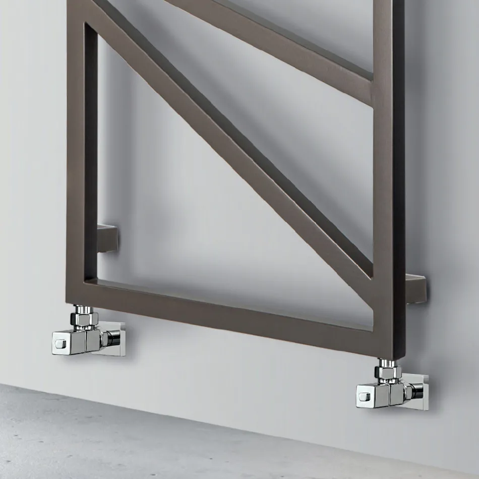Scaldasalviette Misto con Elementi Quadrati Made in Italy - Mandorle Viadurini