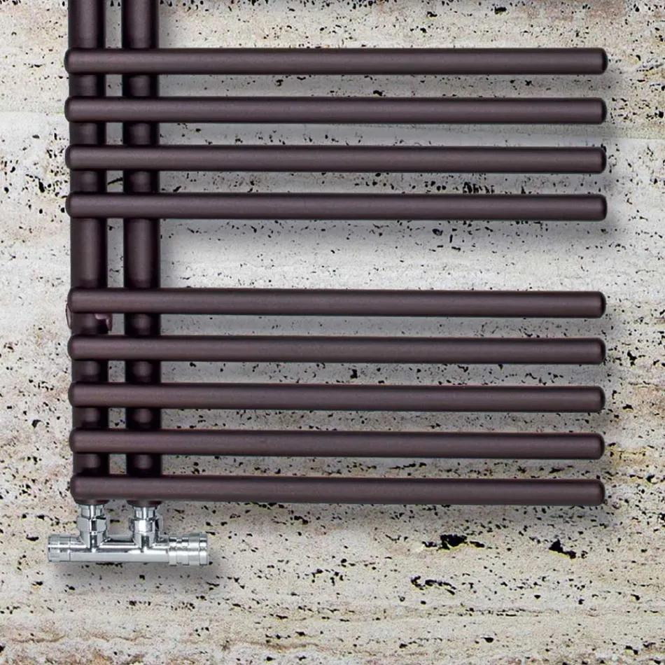 Scaldasalviette Misto in Acciaio al Carbonio Made in Italy - Amarene Viadurini