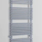 Scaldasalviette Misto in Acciaio Finitura Alluminio Made in Italy - Brioches Viadurini