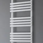 Scaldasalviette Misto in Acciaio Finitura Bianco Puro Made in Italy - Limone Viadurini