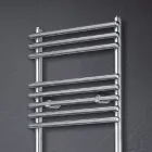 Scaldasalviette Misto in Acciaio Finitura Satin Made in Italy - Buccia Viadurini