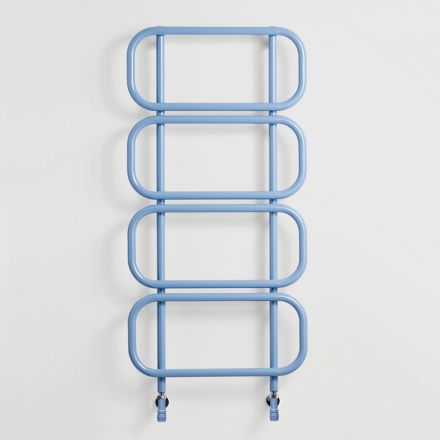 Scaletta Scaldasalviette Idraulica in Acciaio Piatto Colorato Made in Italy - Chain Viadurini