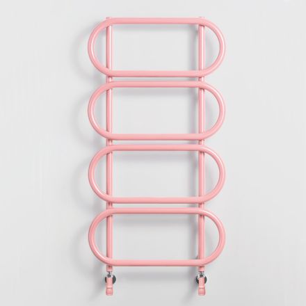 Scaletta Scaldasalviette Idraulica in Acciaio Rotondo Colorato Made in Italy - Chain Viadurini