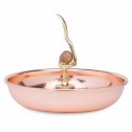 Schiaccianoci Vassoio in Rame Massiccio Design Artigianale 24 cm - Paronzo