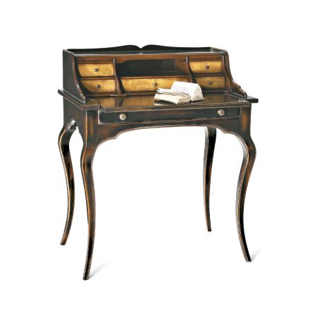Scrittoio con 5 Cassetti e Piano Estraibile Made in Italy - Maia Viadurini