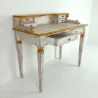 Scrittoio Fatto a Mano in Legno Massello con 4 Cassetti Made in Italy - Amela Viadurini