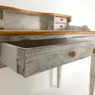 Scrittoio Fatto a Mano in Legno Massello con 4 Cassetti Made in Italy - Amela Viadurini