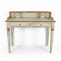 Scrittoio Fatto a Mano in Legno Massello con Cassetti Made in Italy - Amela