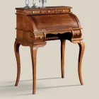 Scrivania Classica 5 Cassetti in Legno e Intarsi Made in Italy - Hastings Viadurini