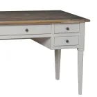Scrivania con 5 Cassetti in Legno Massiccio Made in Italy - Fontus Viadurini