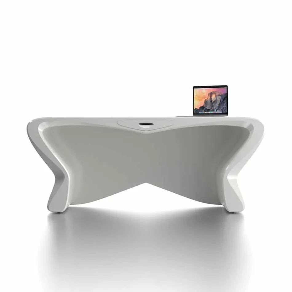 Scrivania da studio di moderno design fatta in Italia, Popoli Viadurini