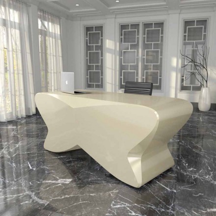 Scrivania da studio di moderno design fatta in Italia, Popoli Viadurini
