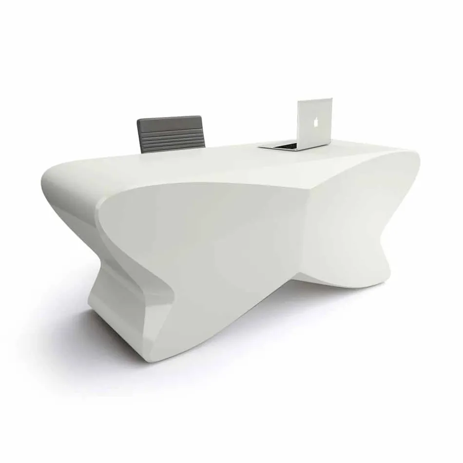 Scrivania da studio di moderno design fatta in Italia, Popoli Viadurini