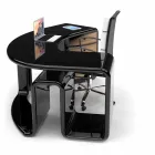 Scrivania da ufficio di design con cassetti fatta in Italia, Milazzo Viadurini