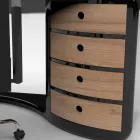 Scrivania da ufficio di design con cassetti fatta in Italia, Milazzo Viadurini