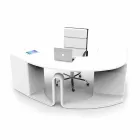 Scrivania da ufficio di design con cassetti fatta in Italia, Milazzo Viadurini