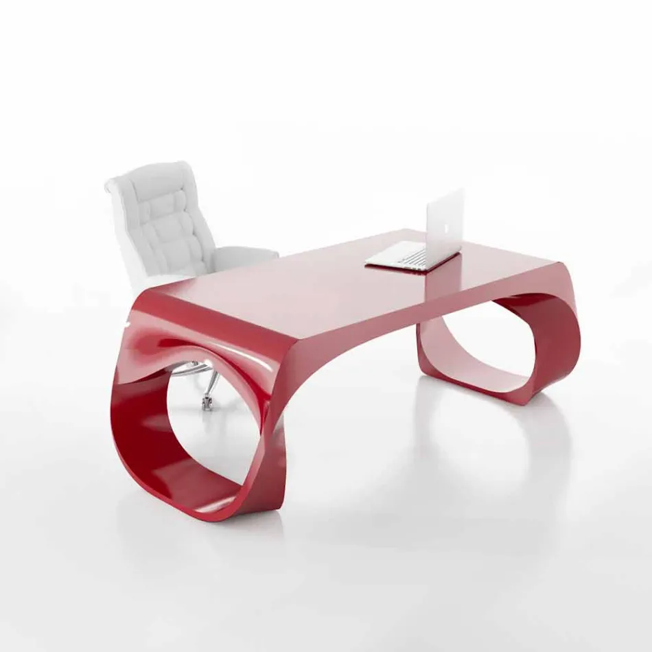 Scrivania da ufficio di moderno design fatta in Italia, Terenzo Viadurini