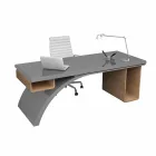 Scrivania da ufficio in legno e Adamantx® Bridge, made in Italy Viadurini