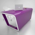 Scrivania Design in Solid Surface Ego Made in Italy