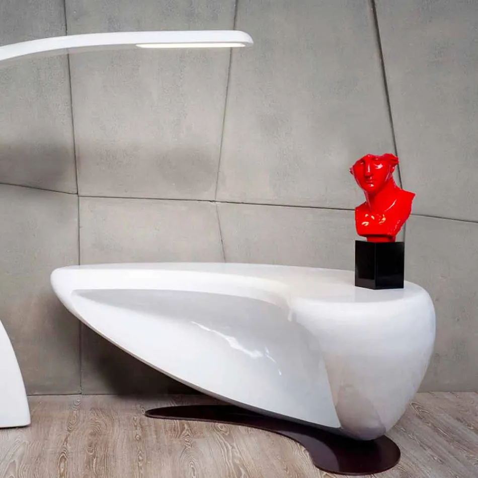 Scrivania design moderno da ufficio Boomerang made in Italy Viadurini